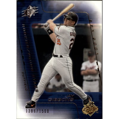 2001 SPx #185 Jay Gibbons YS RC