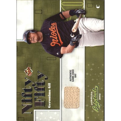 2002 Donruss Originals Nifty Fifty Bats #4 Geronimo Gil