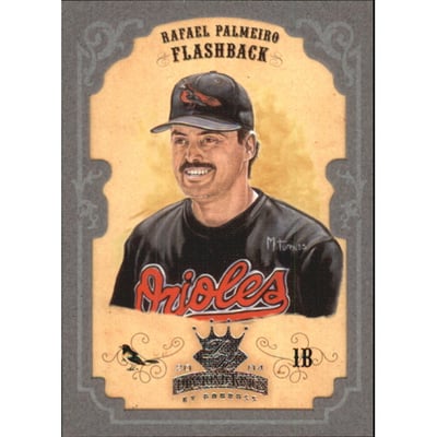 2004 Diamond Kings Framed Silver #155 Rafael Palmeiro FB