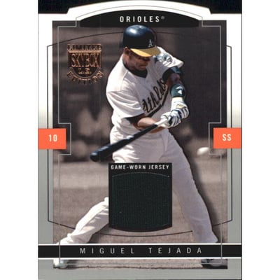 2004 SkyBox LE Jersey Proof #40 Miguel Tejada