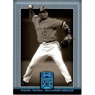 2005 Donruss Greats Platinum HoloFoil #130 Miguel Tejada