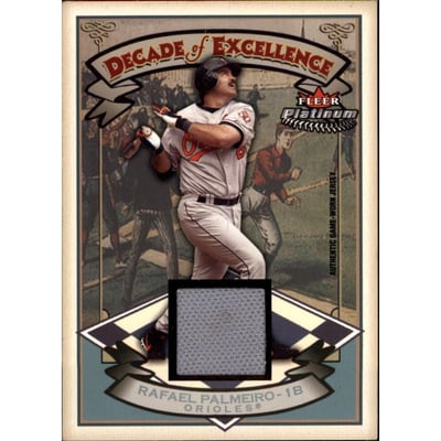 2005 Fleer Platinum Decade of Excellence Jersey Silver #RP Rafael Palmeiro
