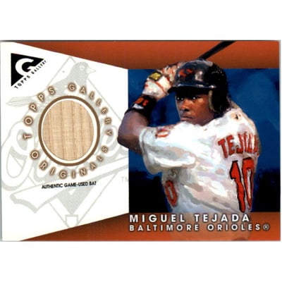 2005 Topps Gallery Originals Relics #MTE Miguel Tejada Bat