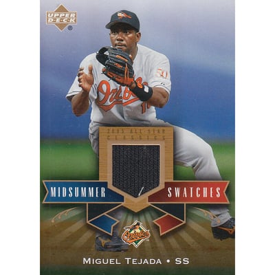 2005 UD All-Star Classics Midsummer Swatches #MT Miguel Tejada Jsy