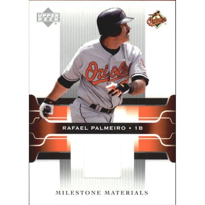2005 Upper Deck Milestone Materials #RP Rafael Palmeiro