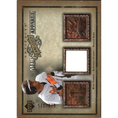 2006 Artifacts MLB Game-Used Apparel #BR Brian Roberts Jsy/325