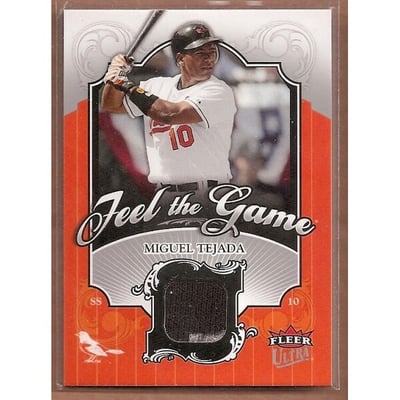 2006 Ultra Feel the Game #MT Miguel Tejada Jsy
