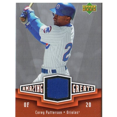 2006 Upper Deck Amazing Greats Materials #CP Corey Patterson Jsy