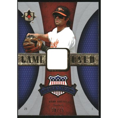 2007 Ultimate Collection America's Pastime Memorabilia #BR Brian Roberts/75