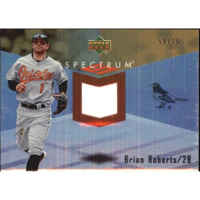 2007 Upper Deck Spectrum Swatches Gold #RO Brian Roberts