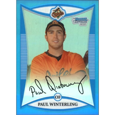 2008 Bowman Chrome Prospects Blue Refractors #BCP173 Paul Winterling