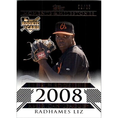 2008 Topps Moments and Milestones Black #162 Radhames Liz