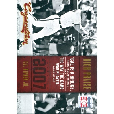 2012 Panini Cooperstown High Praise #14 Cal Ripken Jr.