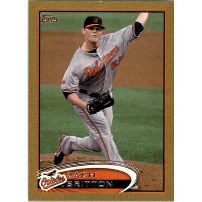 2012 Topps Mini Gold #599 Zach Britton