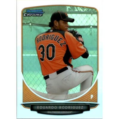 2013 Bowman Chrome Mini Refractors #80 Eduardo Rodriguez