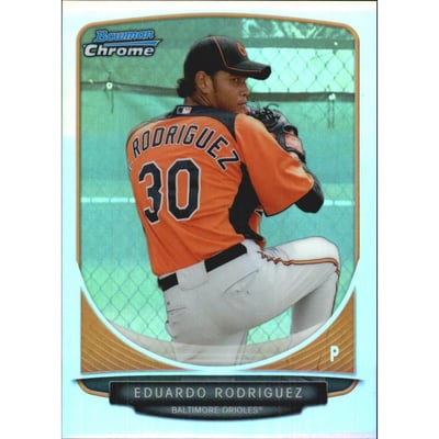 2013 Bowman Chrome Prospects Refractors #BCP207 Eduardo Rodriguez