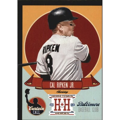 2013 Hometown Heroes Curtain Call Black #15 Cal Ripken Jr.
