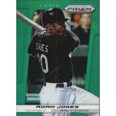 2013 Panini Prizm Prizms Green #65 Adam Jones