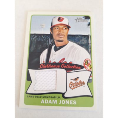 2014 Topps Heritage Clubhouse Collection Relics #CCRAJ Adam Jones