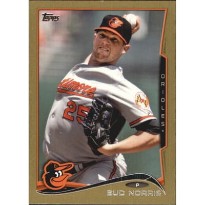 2014 Topps Mini Gold #543 Bud Norris