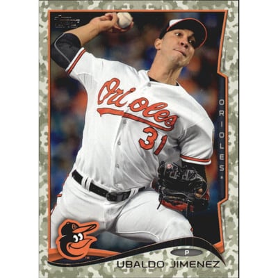 2014 Topps Update Camo #US23 Ubaldo Jimenez