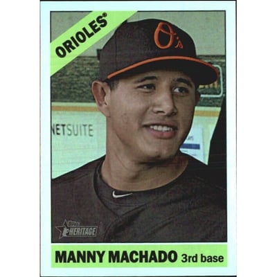 2015 Topps Heritage Chrome Retail Foil #THC454 Manny Machado
