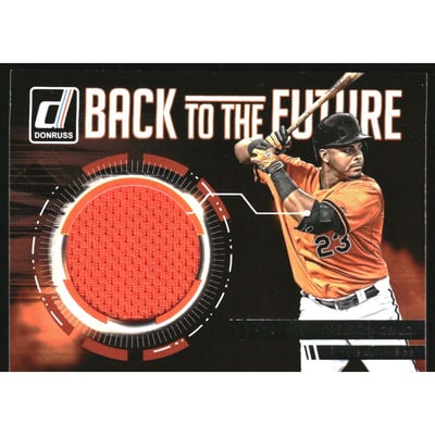 2016 Donruss Back to the Future Materials #BFNC Nelson Cruz