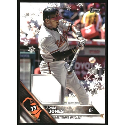 2016 Topps Walmart Holiday Snowflake Relics #RAJ Adam Jones