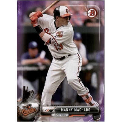 2017 Bowman Purple #40 Manny Machado