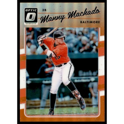 2017 Donruss Optic Orange #73 Manny Machado/199
