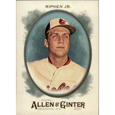 2017 Topps Allen and Ginter Hot Box Foil #74 Cal Ripken Jr.