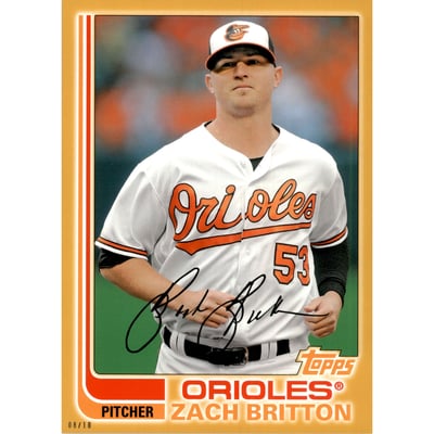 2017 Topps Archives 5x7 Gold #166 Zach Britton