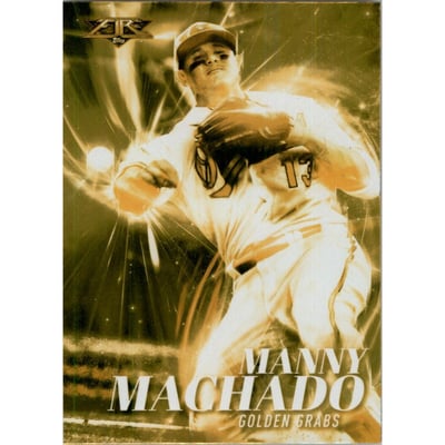 2017 Topps Fire Golden Grabs Gold Minted #GG2 Manny Machado