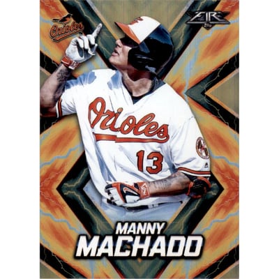 2017 Topps Fire Orange #134 Manny Machado