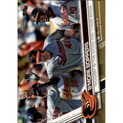 2017 Topps Gold #36 B'more Boppers/Mark Trumbo/Adam Jones/Manny Machado/Chris Davis