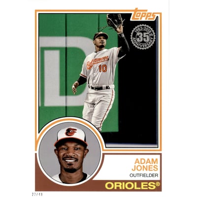 2018 Topps 5x7 '83 Topps #8373 Adam Jones