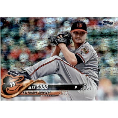 2018 Topps Factory Set Foilboard #420 Alex Cobb
