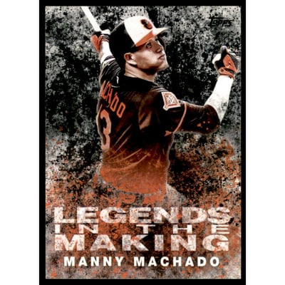2018 Topps Legends in the Making Black #LTMMM Manny Machado