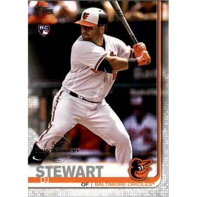 2019 Topps Factory Set 582 Montgomery #580 DJ Stewart