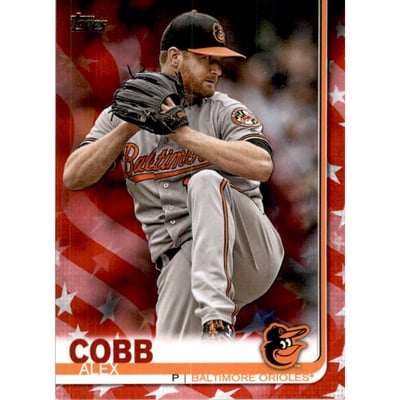 2019 Topps Independence Day #483 Alex Cobb