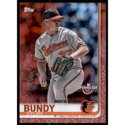2019 Topps Opening Day Red Foil #80 Dylan Bundy