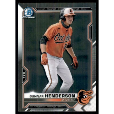 2021 Bowman Chrome Draft #BDC175 Gunnar Henderson