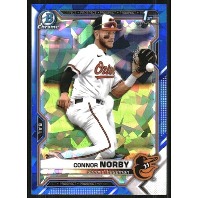 2021 Bowman Chrome Draft Sapphire #BDC50 Connor Norby