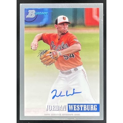 2021 Bowman Heritage Chrome Prospect Autographs #93PA-JW Jordan Westburg Auto