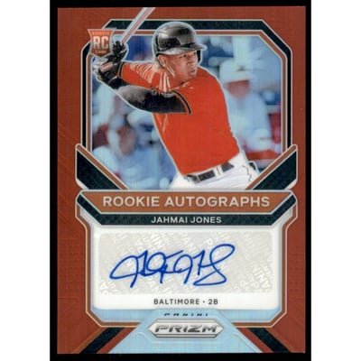 2021 Panini Prizm Rookie Autographs Prizms Red #61 Jahmai Jones/99
