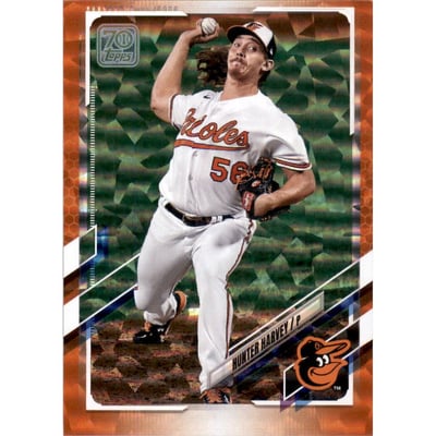 2021 Topps Orange Foil #93 Hunter Harvey