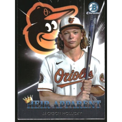 2022 Bowman Chrome Draft Heir Apparent #HA1 Jackson Holliday