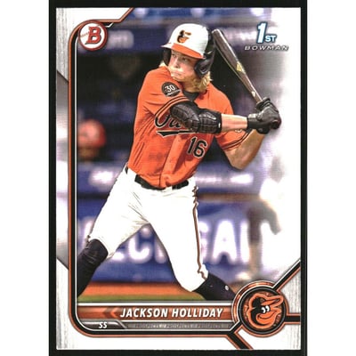 2022 Bowman Draft #BD168 Jackson Holliday