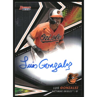 2022 Bowman's Best Best of '22 Autographs #B22LG Luis Gonzalez