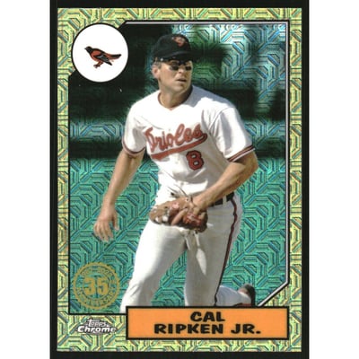 2022 Topps '87 Topps Silver Pack Chrome #T87C86 Cal Ripken Jr.